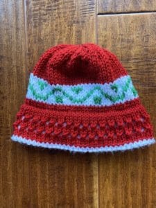 knit xmas hat